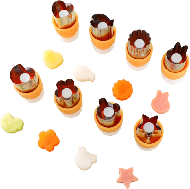 쿠키틀 쿠키커터 식빵 치즈 야채 틀 커터 세트, 6종세트, 1개, 핑크