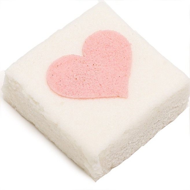 하트 백설기 백일 돌떡 답례 생일 어린이간식, 10개, 90g