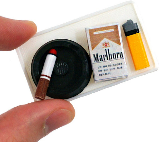 마마캣츠 MMC 담배 세트 미니어처 납골당 꾸미기 인테리어 소품 장식 추모용품 봉안당 납골당미니어처, 외국담배세트, 1개