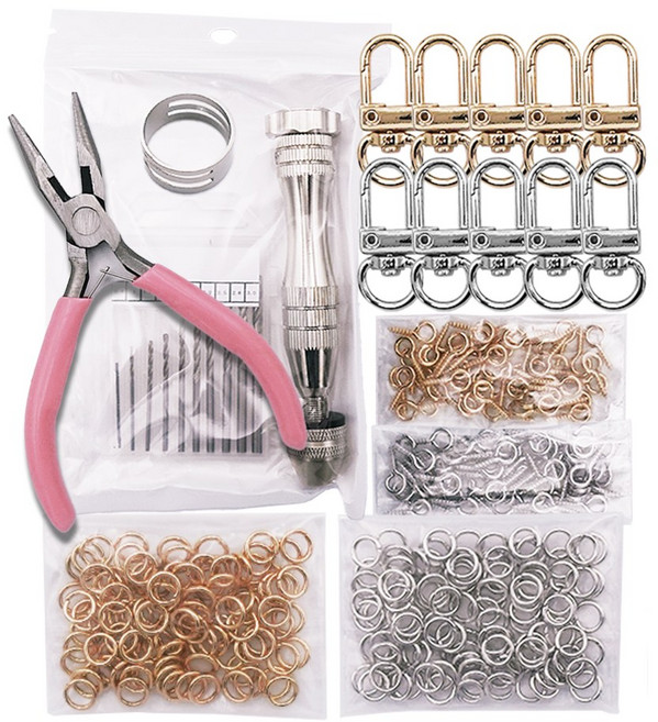 [마니랜드] 키링 만들기 다모아 세트 / 레진아트 초보자 도구 세트 핸드드릴, 1개