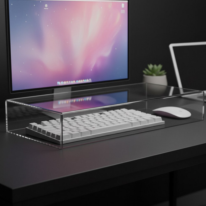 아크릴 키보드 마우스커버 덮개 스킨 기계식 적축 커세어 로지텍 맥북 자판 스티커, 투명, 선택3