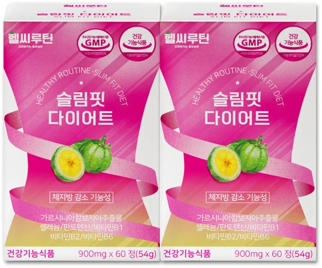 헬씨루틴 슬림핏 다이어트, 60정, 2개 - 쿠팡
