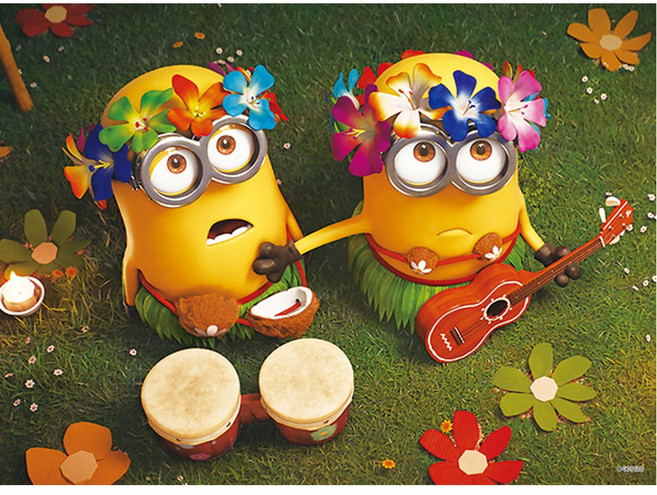 알록퍼즐 미니언즈 알로하 500피스 직소퍼즐액자 AL5302, 1개