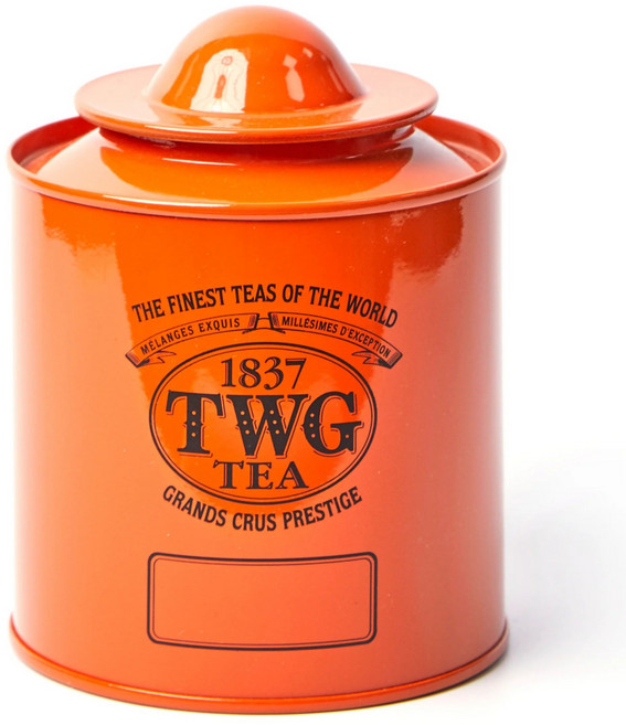 TWG 틴 케이스 Saturn Tea Tin in Orange (100g), 1개, 100g, 1개입