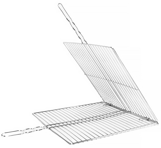 유유마트 가정용 스텐 접이식 양면 사각 석쇠 캠핑 다회용, 1개