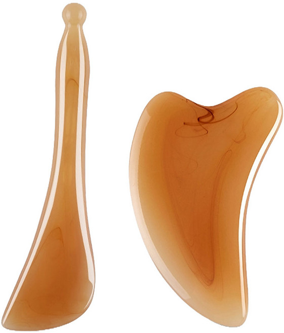 도나토르 옥괄사 마사지 두피 얼굴 지압, 하트형+스틱형, 1세트