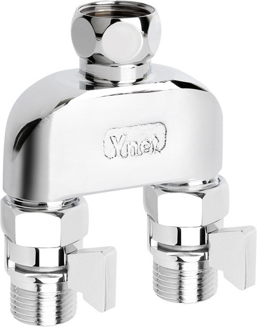 와이넷 딱이지두갈래더블와이드밸브아답터, 1개