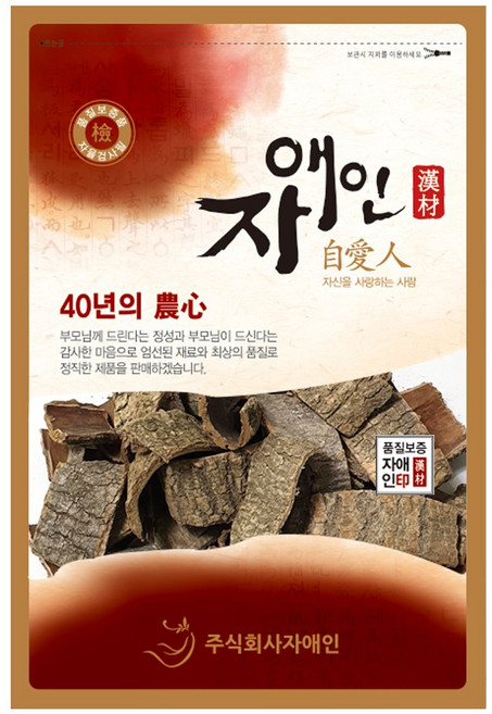 자애인 국산 말린 자연산 두충나무껍질 300g 두충나무 충북 제천에서 채집한 두충나무껍질, 1개