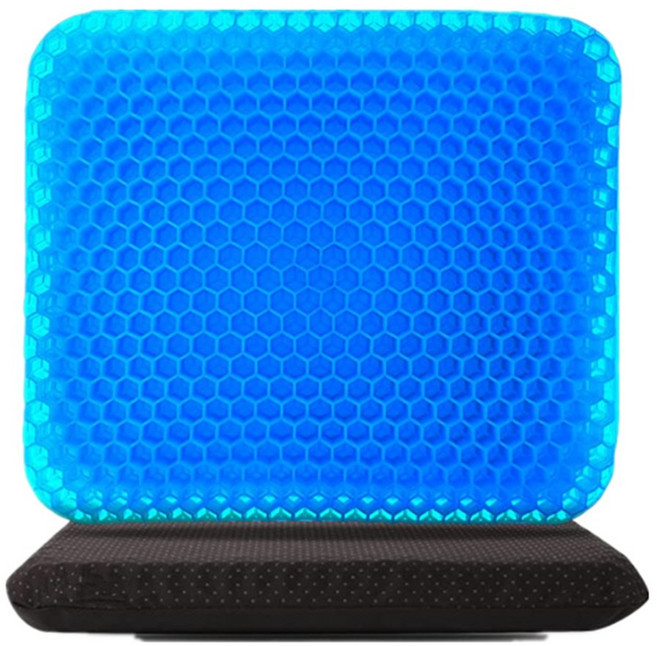 니토르 1+1 실리콘 여름 쿨방석 사무실 차량용 냉감, 블루 2개입(커버포함)