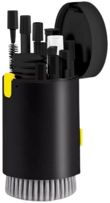 팩토리엘 에어팟 휴대폰 키보드 이어폰 청소키트 20종, 블랙, 1개