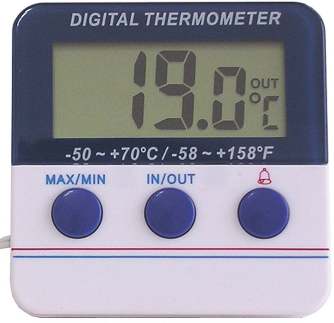 디지털 냉장고온도계 DTA-5070 냉동고온도 수온계 -50도+70도, 혼합색상, 1개