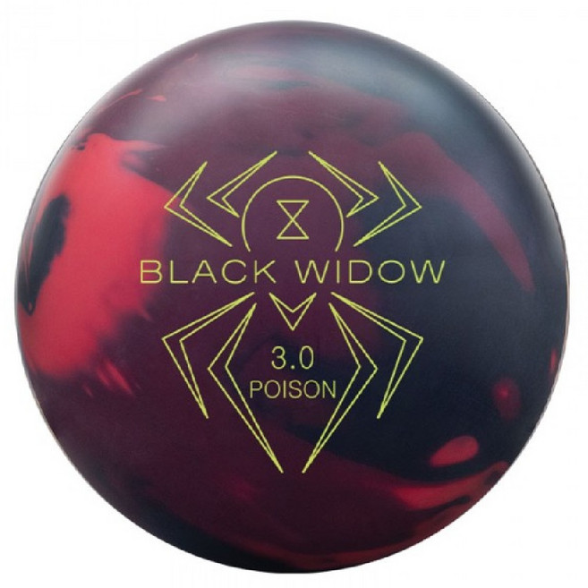 햄머 블랙위도우3.0 포이즌 볼링공 소프트볼 훅볼 블랙/버건디/체리 해머 공인구