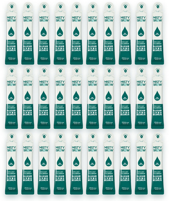 미스티브루 디카페인 액상 스틱 벌크형 콜드브루 파우치 복수구매 추가증정, 1개, 30개입