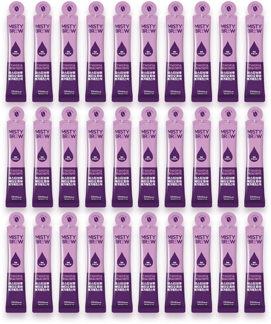 미스티브루 콜드브루 더치커피원액 액상스틱 벌크팩 750ml, 25ml, 30개입, 1개