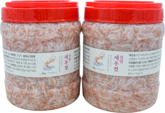 씨엔본스 신안 새우젓 국산 천일염, 6개, 2kg