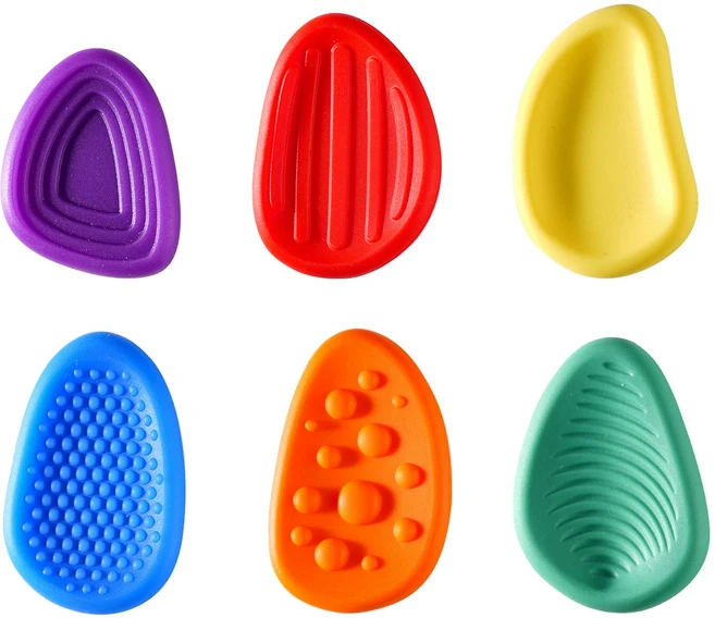 마크라쏭 감각 스톤 피젯 토이 집중력 강화 스트레스 불안 해소 완화 정서 안정 도구 kc인증 실리콘 성인 아동 적용, 1개 - 쿠팡