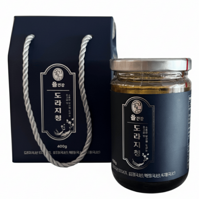 [올건강] 도라지청 약도라지청 국산 400g, 5개
