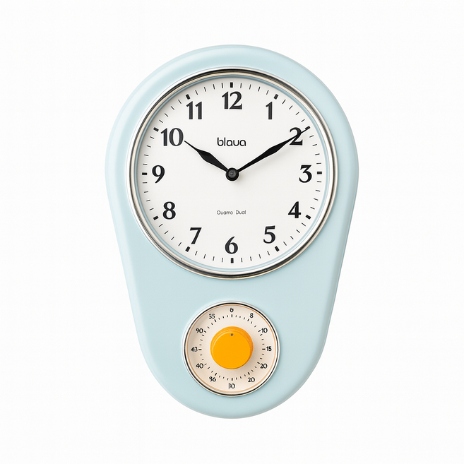 빈티지 레트로 파스텔 벽시계 무소음 거실 인테리어 벽걸이 시계, 소다