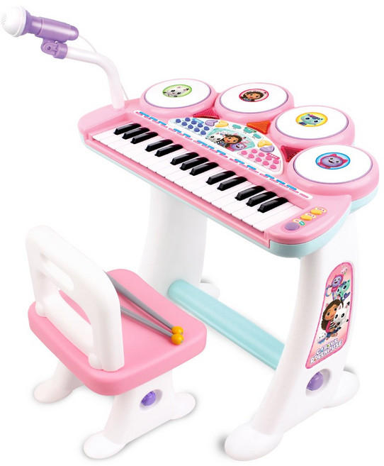 코니스 개비의매직하우스 개비의매직키보드럼 아기 피아노장난감 악기놀이 국내생산, 1개