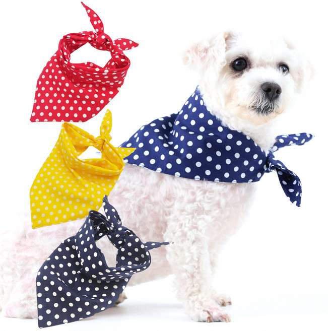 댕댕이 스카프 3종 한셋트 반려동물 산책 귀욤 반다나 케이프 고양이 강아지, 1세트