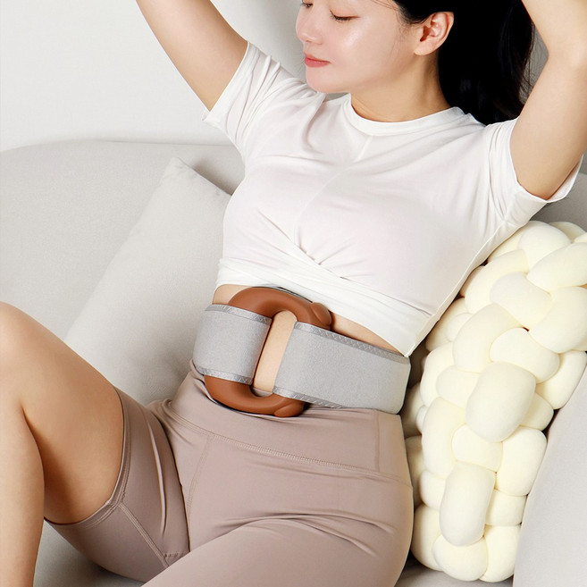 리빙한줌 디핸들프로 무선 온열 전신 벨트 5단 마사지기 (두 손 편하게 종아리 허리 어깨까지) D-Handle Pro 정품, 러블리 핑크, 러블리 핑크