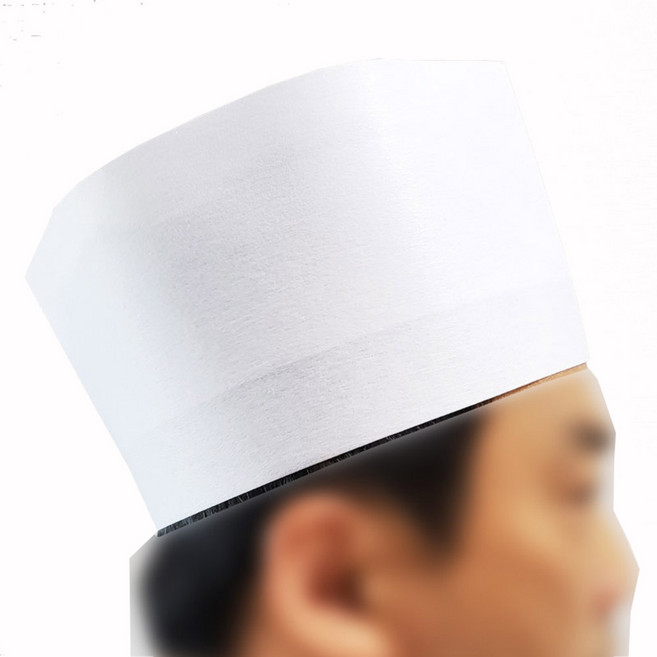 조리모자 20매 쉐프 부직포 종이 주방모 사이즈 조절 위생모자 일회용 한식 양식 일식, 11cm, 1개