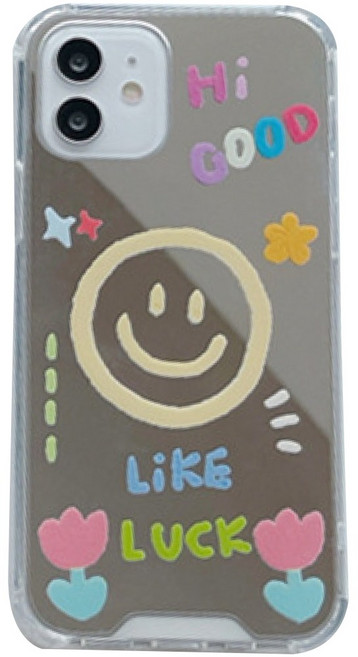 나인틴프라이데이 스마일 거울 미러 낙서 아이폰 갤럭시 케이스 폰케이스