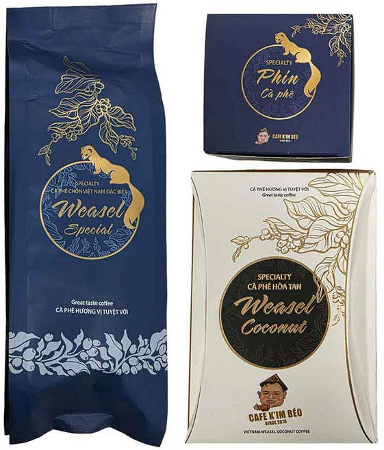 킴베오 위즐커피 족제비똥 디카페인 달랏 똥커피 베트남 커피+ 위즐 코코넛커피