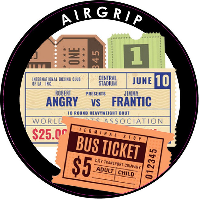 에어그립 맥세이프 자석 스티커 링 마그네틱 아이폰 갤럭시 케이스 부착용, 컬러, 티켓, 1개