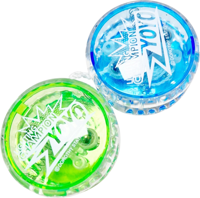 UB toy 불빛 요요 5cm, 2개, 그린+블루