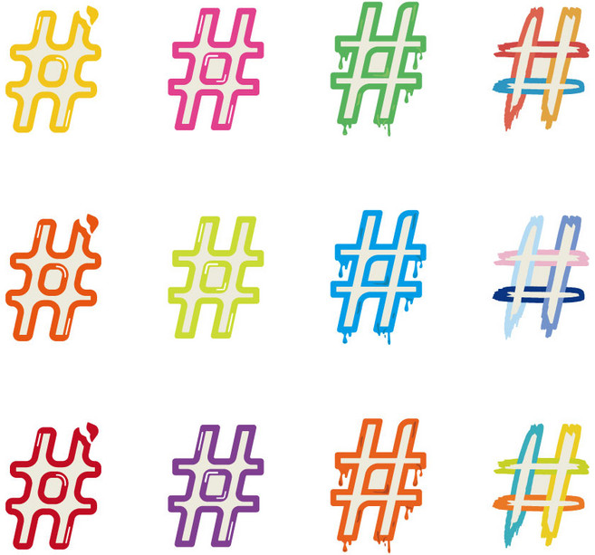 라베타 야광 골프공스티커 스탬프 도장 2P, 2.[야광]해시태그, 2개