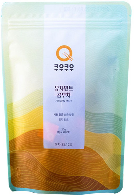 쿠우쿠우 유자민트 콤부차 20티백, 1g, 20개