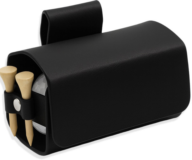 나성픽 골프공파우치, 블랙, 1개