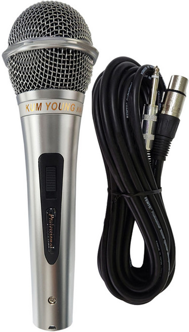 금영 유선 다이나믹 마이크 + 케이블 5m, K-100 / KM-1000, 혼합색상