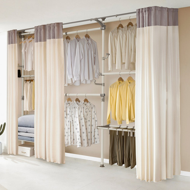 안넘어지는 튼튼한 행거 27)탱크8단화이트이불바지 커튼행거 드레스룸행거 시스템행거 5년AS 유료출장설치/직접셀프설치 24시간문자상담, 화이트