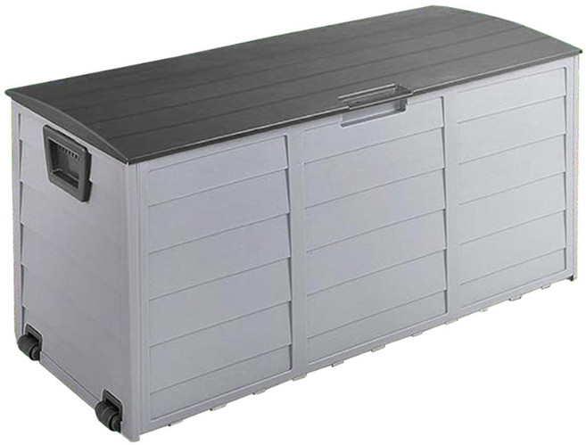 야외보관함 수납 정리함 플라스틱 조립식창고 농기구보관함 290L, 야외보관함 290L(블랙)