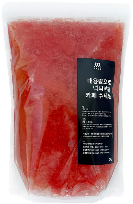 새청달청 수제 자몽청 자몽에이드 자몽스무디 카페 재료 대용량 납품, 1kg, 1개입, 1개