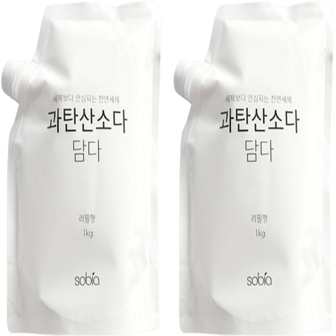 소비아 과탄산소다 담다 세제, 2개, 1kg