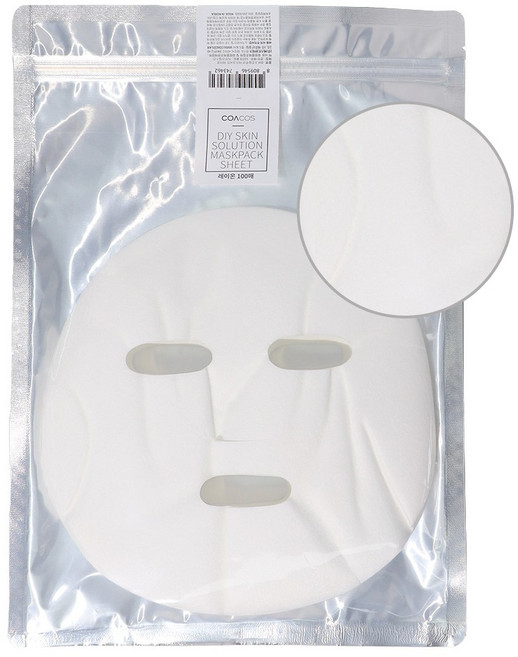 코아코스 DIY 스킨솔루션 레이온 마스크시트 100p, 스킨솔루션 마스크시트, 1개