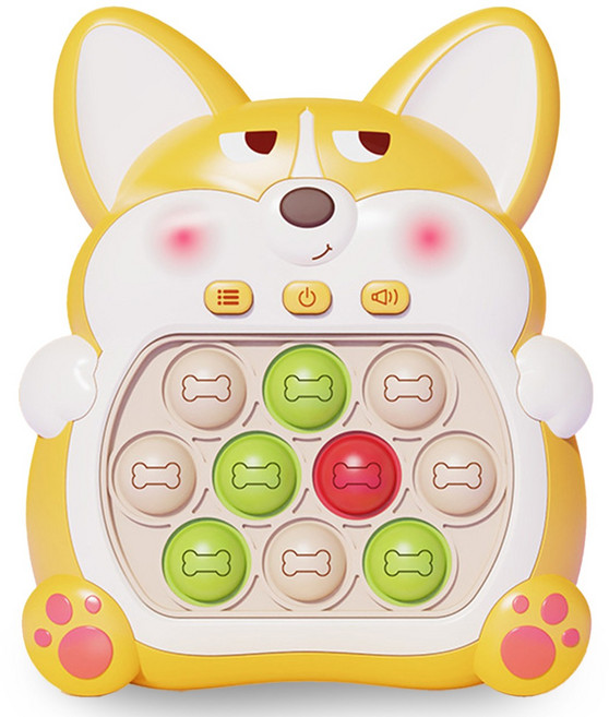 토이토 푸쉬팝 게임기 레드 7세대 푸시팝 폭탄, 뚱웰시코기, 1개