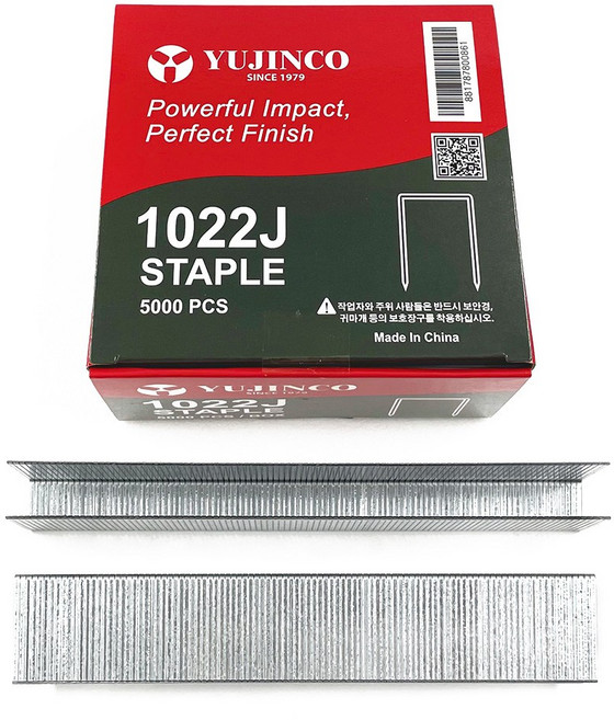 (유진코) 타카핀 1022J ㄷ자형 에어 타카심 22mm 1갑 5000발, 1개