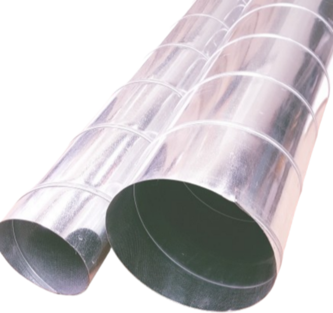 스파이럴닥트 1m 직관 난로연통 아연배관 원형 공조닥트, 1개