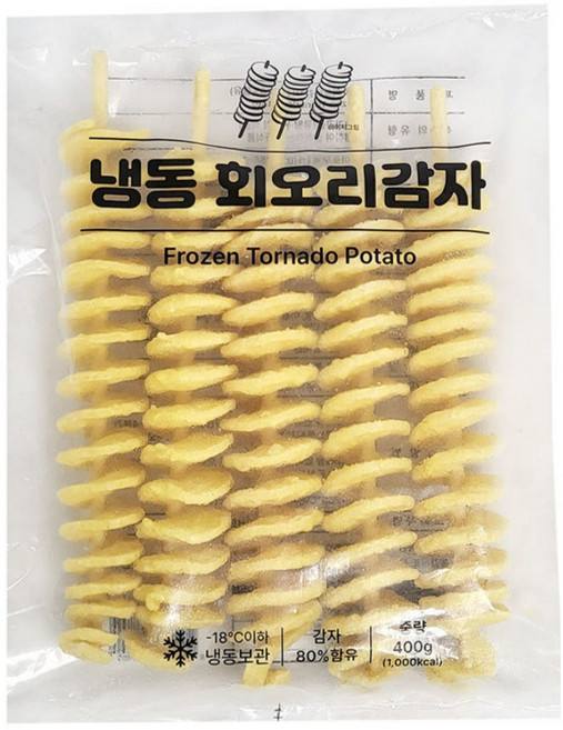 더바삭한 토네이도감자80g, 1개, 800g
