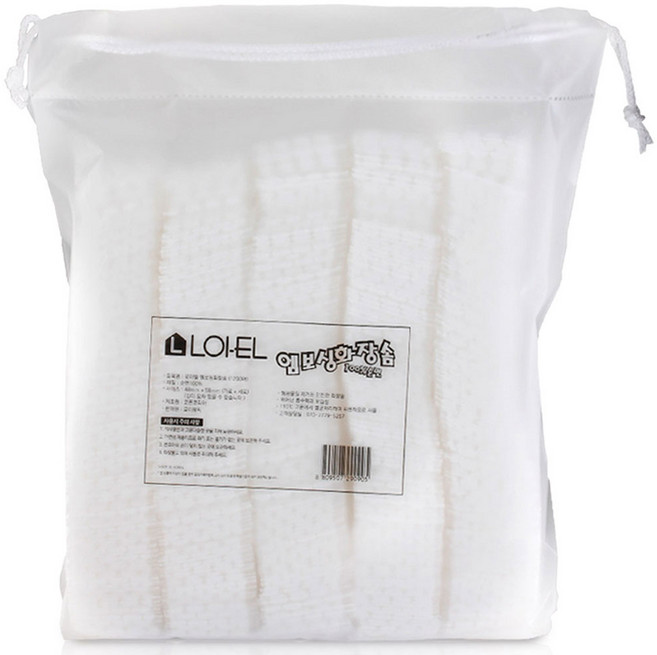 LOIEL 대용량 엠보싱 화장솜, 1200매입, 1개