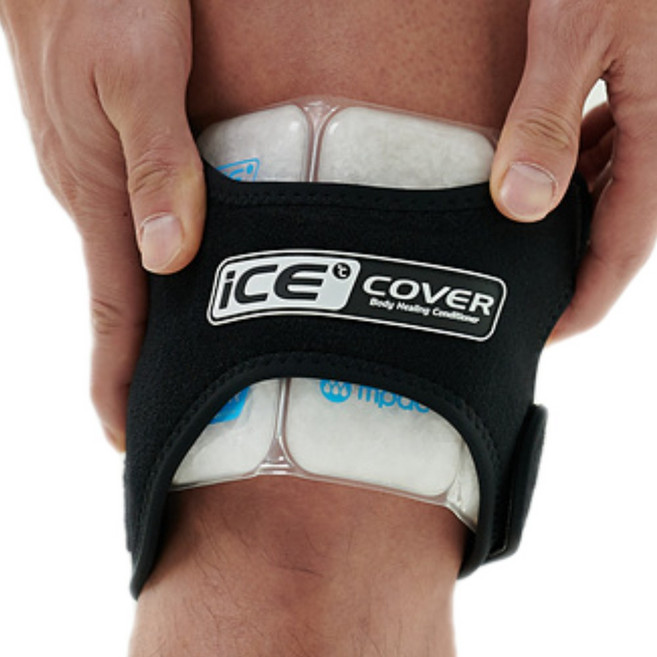 아이스커버 무릎냉찜질 팔꿈치 테니스 엘보우 종아리 정강이 아이싱밴드 팔 다리 러닝 마라톤 얼음찜질 냉팩, 1개