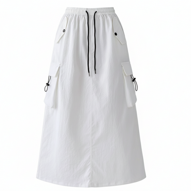 스트링업 카고 밴딩 스커트