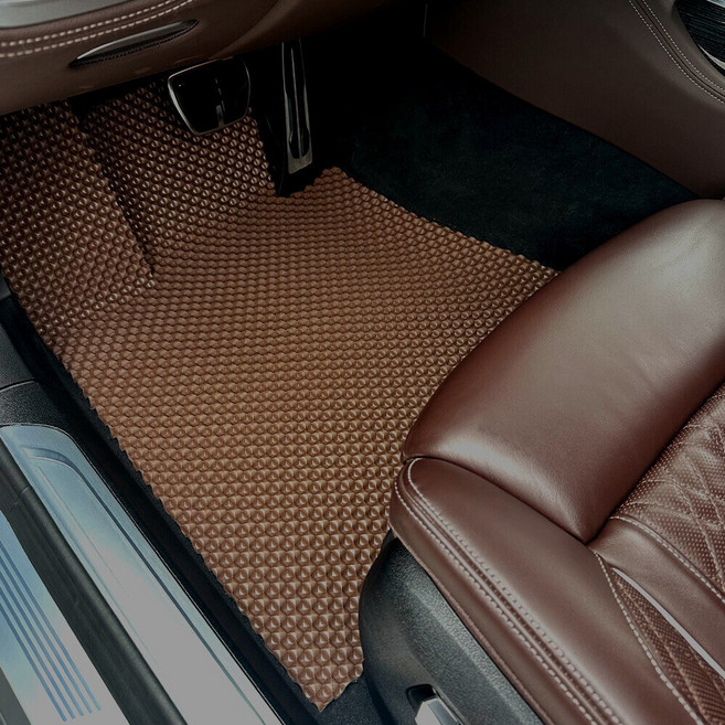 DXSOAUTO SM6 (2016-2020.7) 전용 3D 엠보싱 차세대 고무매트 1열2열 세트, 브라운, 214 SM6