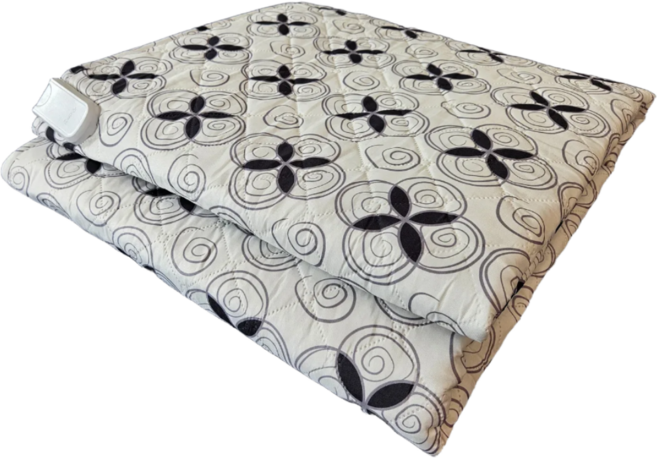 [26년형] 일월 전자파차단 모던플라워 카본매트 탄소매트, 더블+더블