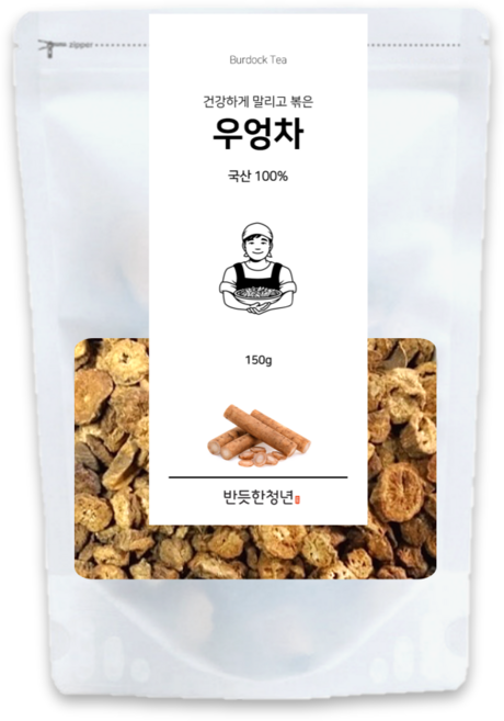 반듯한청년 국산 볶은 우엉차 세척 햇 말린 것, 1개, 1개입, 150g
