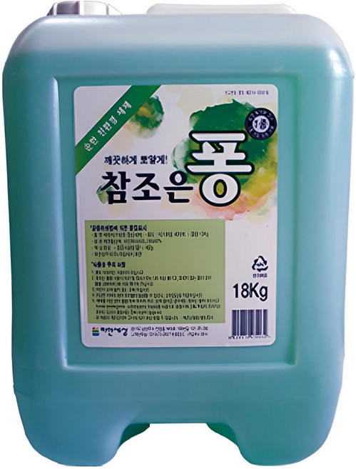 참조은퐁 18kg 1종 주방세제 대용량 업소용 말통, 1개
